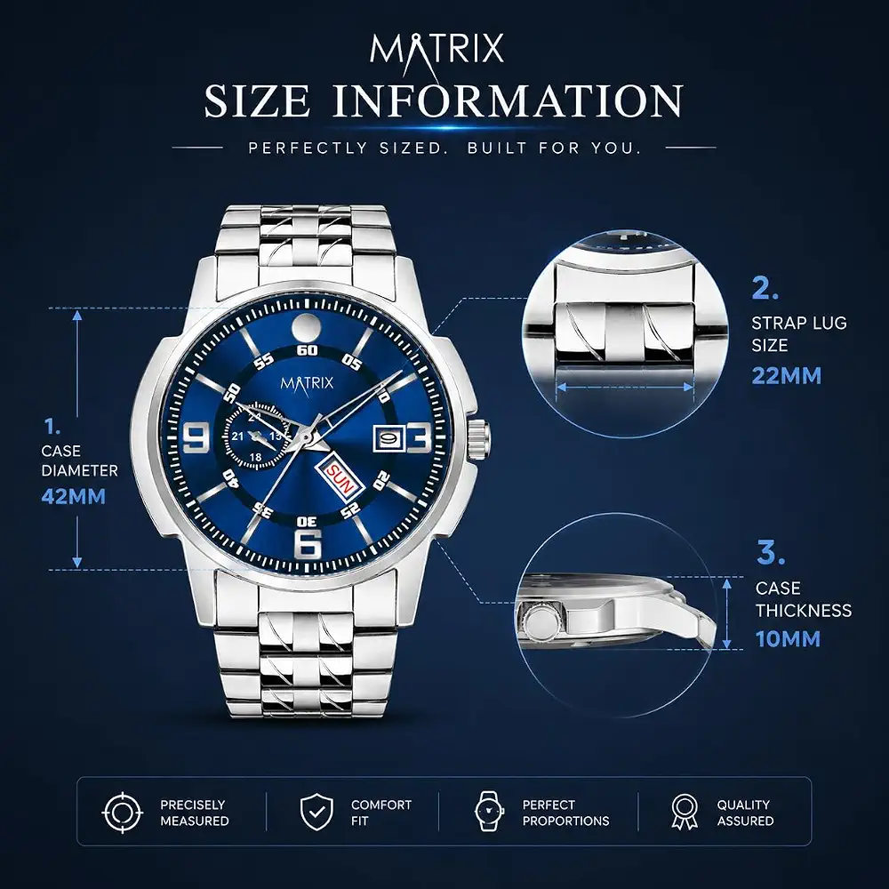 Stainless Steel Strap Analog Watch for Men & Women