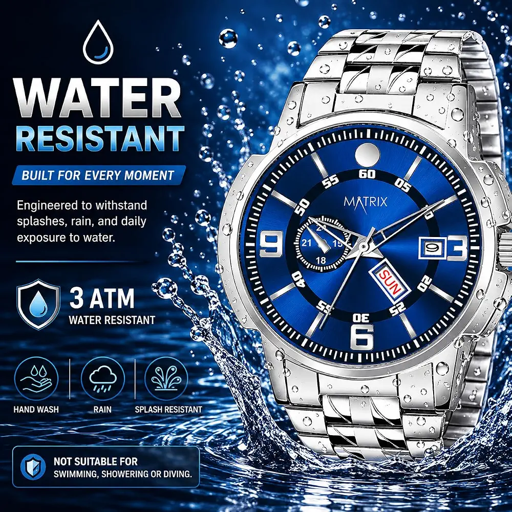 Stainless Steel Strap Analog Watch for Men & Women